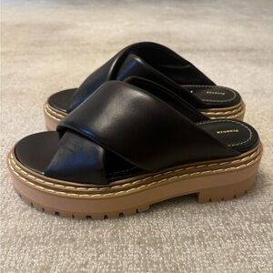 Proenza Schouler Leather Lug Sole Platform Sandals